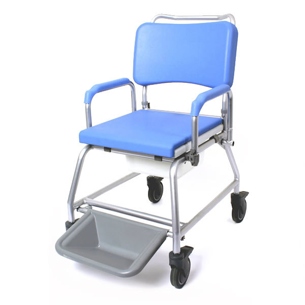 Blue commode chair